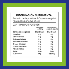 Quercetina · 585 mg 30 cápsulas - comprar en línea