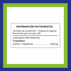 L-Triptófano · 500 mg 60 cápsulas - comprar en línea