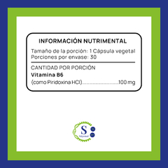 Vitamina B6 · 100 mg 30 cápsulas en internet