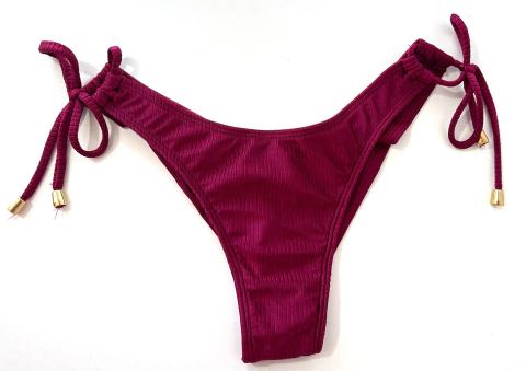 Calcinha Asa-delta Vinho Canelado