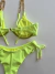 Conjunto Aro V Verde Neon Canelado - comprar online