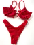 Conjunto Aro V Vermelho Canelado - Marimar Beach