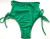 Calcinha Hot Pant Argolas Verde Canelado na internet
