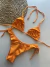 Conjunto Cortininha laranja canelado - comprar online