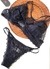 CONJUNTO SUTIÃ TRIÂNGULO SEM BOJO E RENDA COM CALCINHA DE TIRAS STRAPS - SECOND SKIN