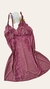 CAMISOLA ALÇAS FINAS EM RENDA E MICROFIBRA VINHO - comprar online