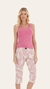 PIJAMA LONGO REGATA PESCADOR EM ALGODÃO ROSA ESTAMPADO