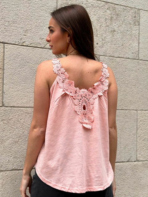 Musculosa Hama con encaje (ruk2)