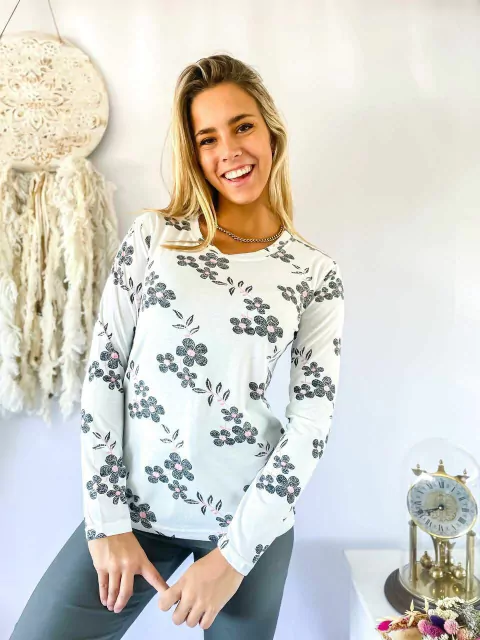 Remera engomada M/Larga 06 (Ru4031)