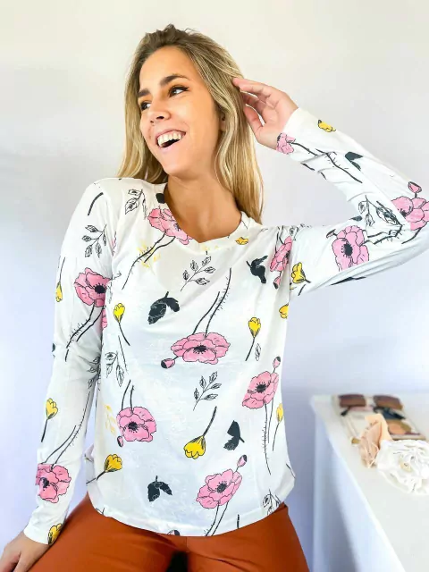 Remera engomada M/larga 020 (Ru4031)