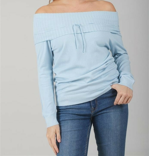 Sweater SKYE Bremer Cuello Bote c/ Tira RU665