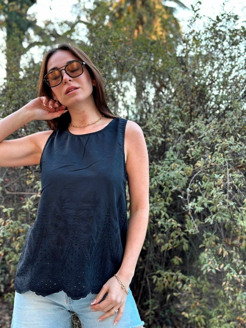 Musculosa AYDIN bordada (ru113)