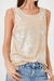 Musculosa Nara morley Foil - tienda online