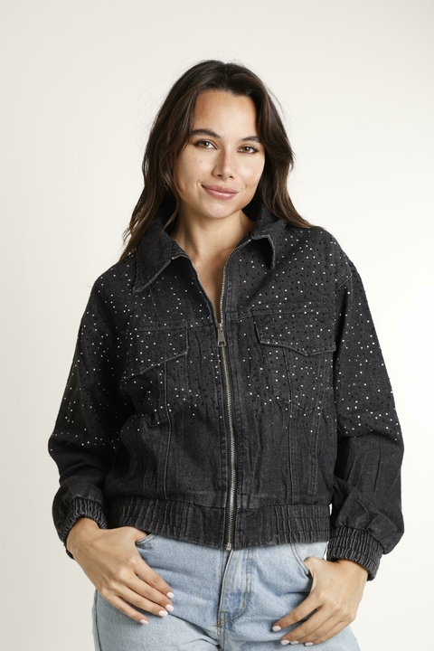 Campera XIE jean c/strass (ruk70014) - comprar online
