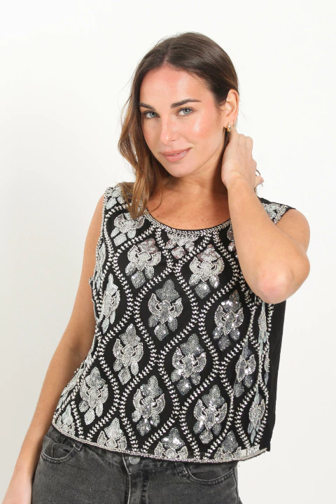 Musculosa SANDLER bordada (ruk70162) - comprar online
