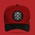 Aba Curva Leather Black & Red