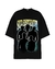 Camiseta Oversized Personalizada Frente e Fundo