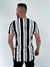 Camiseta Off Listras Preta Slim - comprar online