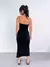 Vestido Tomara que Caia Midi Canelado