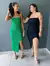 Vestido Tomara que Caia Midi Canelado - loja online