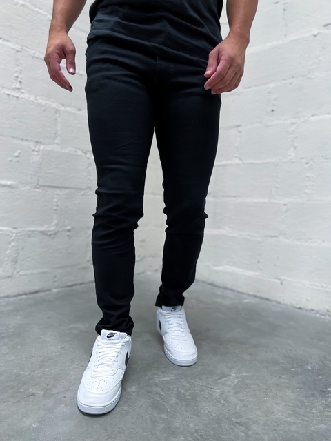 Calça Jeans Lisa Preta Masculina
