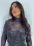 Vestido Tule Curto com Gola Ink Booq - loja online