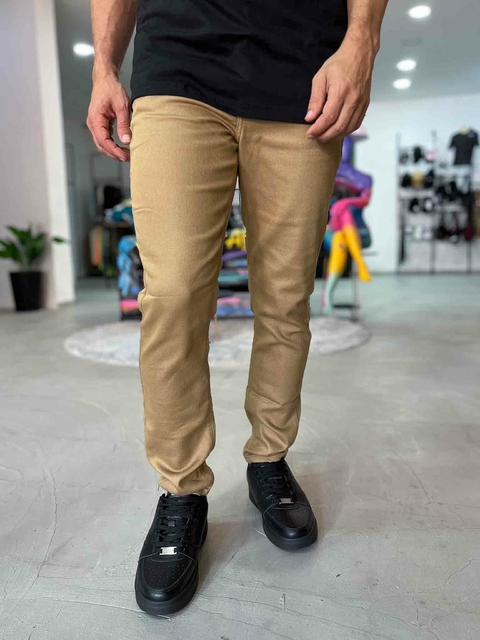 Calça Lisa Bege Tin126961