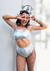 Imagem do Conjunto Hot Pants Cavado Prata