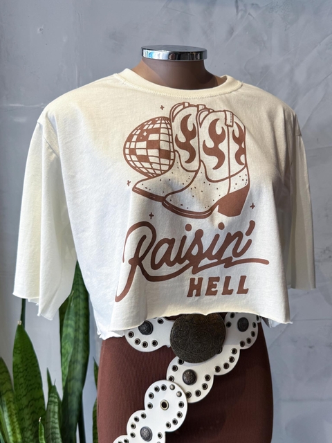 Cropped de Malha Raisin Hell - comprar online