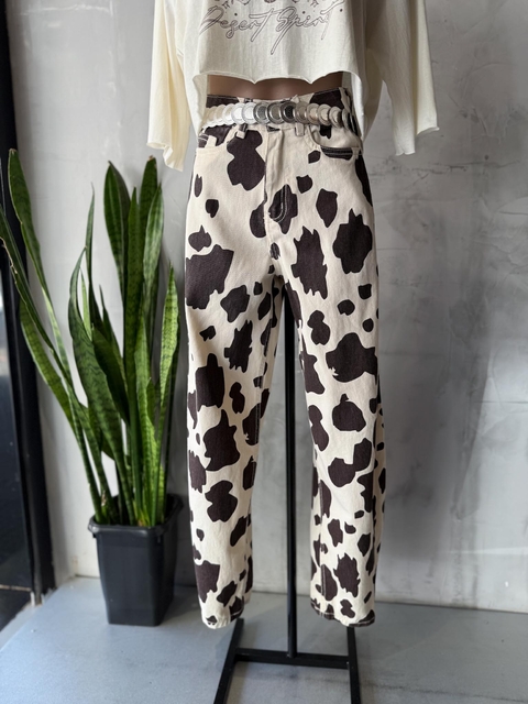 Calça Jeans Baggy Premium Cow Print Vaquinha - comprar online