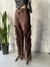 Calça Jeans Feminina Multi Cargo Marrom - comprar online