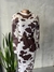 Vestido Midi de Tule Estampa de Vaca - loja online