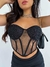 Cropped Corset Tule Cristal - Reistilo Loja de Roupas e Acessórios Masculino e Feminino