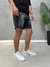 Bermuda Jeans Curta Destroyed Estonada Preta - comprar online
