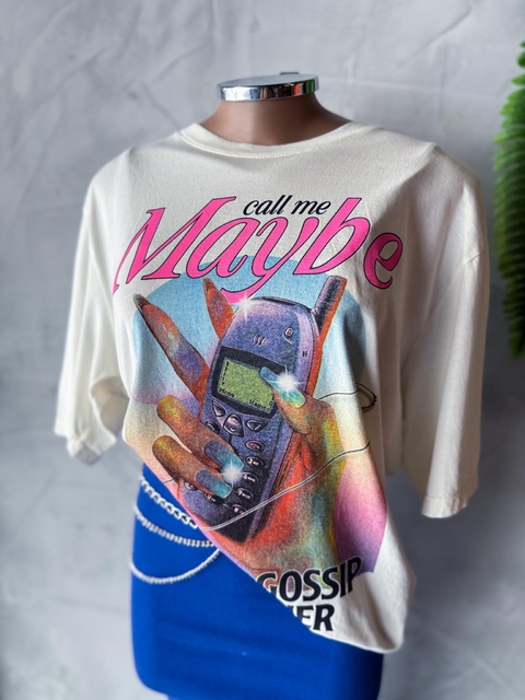 T-Shirt Oversized Call Me Maybe - comprar online