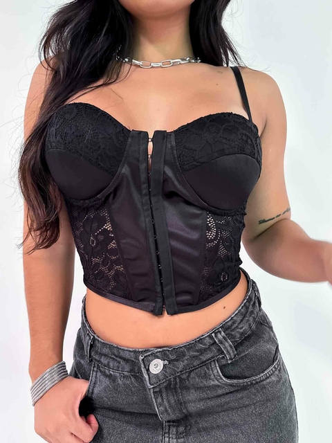 Corset de Renda com Alça