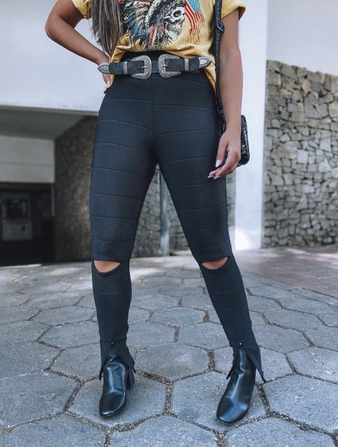 Calça Legging Bandagem