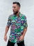Camisa Buh Étnica Preto Botão