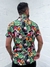Camisa Reistilo Botão Floral Color Manga Curta na internet