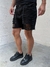 Bermuda Jeans Preta Oversize Curta Dgn - comprar online