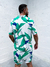 Conjunto Floral Branco/Verde Botão - comprar online