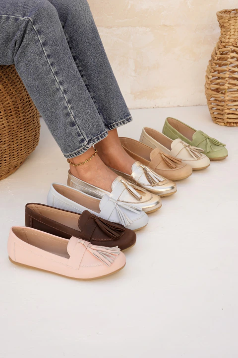 Mocasines Penny - Cuero