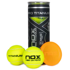 Tubo de 3 Bolas de Padel PRO TITANIUM | NOX