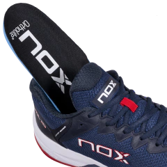 Tênis Padel ML10 HEXA | NOX - Azul-Marinho / Vermelho - NOX SPORT Brasil - Raquetes de Padel e Beach Tennis. Acessórios, Raqueteiras e Roupas para Padel e Beach Tennis.