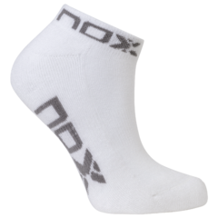 Meia Para Padel Cano Curto | NOX Branco - Cinza