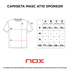 Camisa Esportiva Masculina Sponsors AT10 | NOX - Branco by Agustín Tapia na internet
