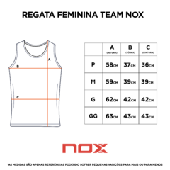 Camiseta Regata Esportiva Feminina TEAM | NOX - Branca na internet