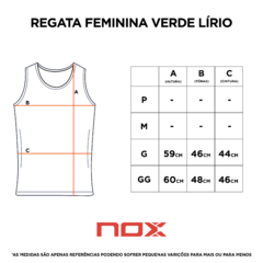 Camiseta Regata Esportiva Feminina PRO | NOX - Verde Lírio na internet
