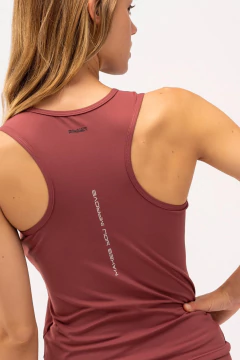 Camiseta Regata Esportiva Feminina PRO | NOX - Marrom - comprar online