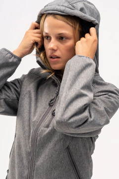 Jaqueta Softshell Feminina PRO | NOX - Cinza - loja online